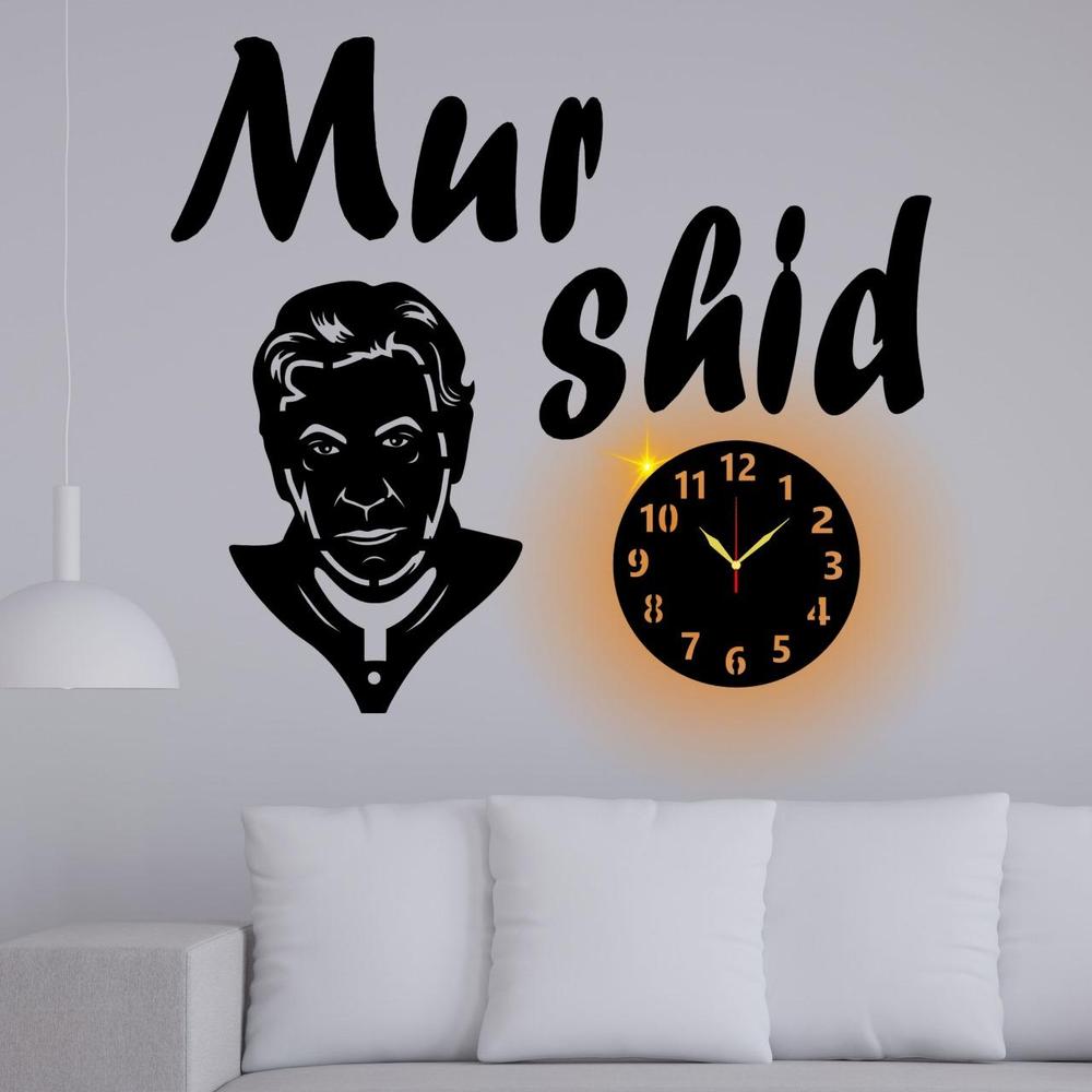 Murshid imran khan Fancy Wall Clock With Light  ( 20×40 ) Big Size Premium High quality Material