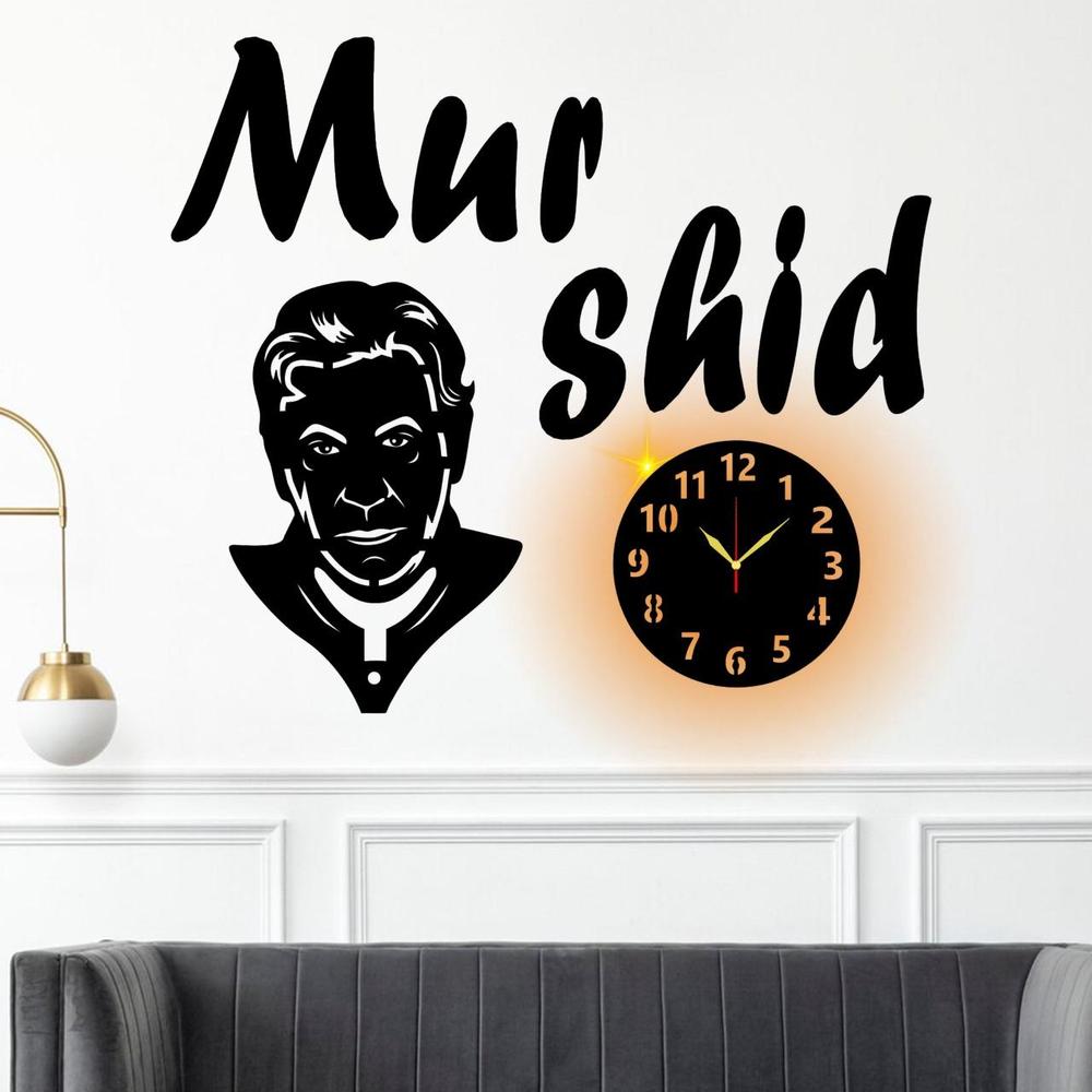 Murshid imran khan Fancy Wall Clock With Light  ( 20×40 ) Big Size Premium High quality Material